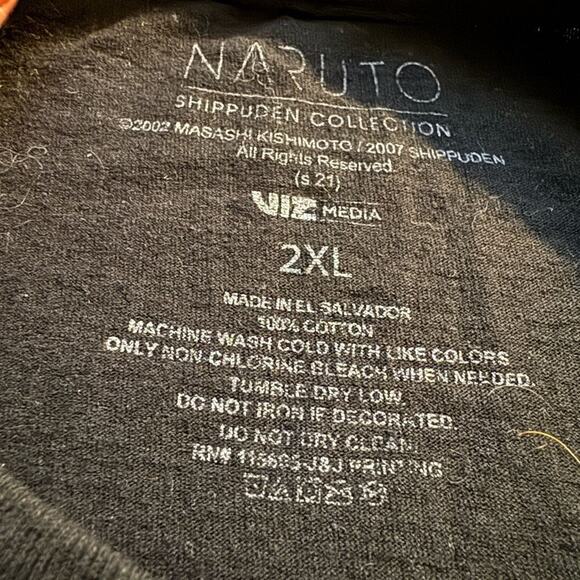 Naruto Shippuden Collection T-Shirt Tee from 2007 Size 2XL - Picture 6 of 6